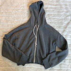 Here is a cute grey cropped sweatshirt from Forever 21!